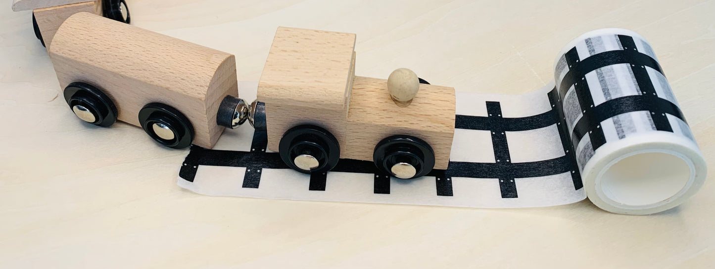 DIY Road & Train Track Adhesive Tape Set