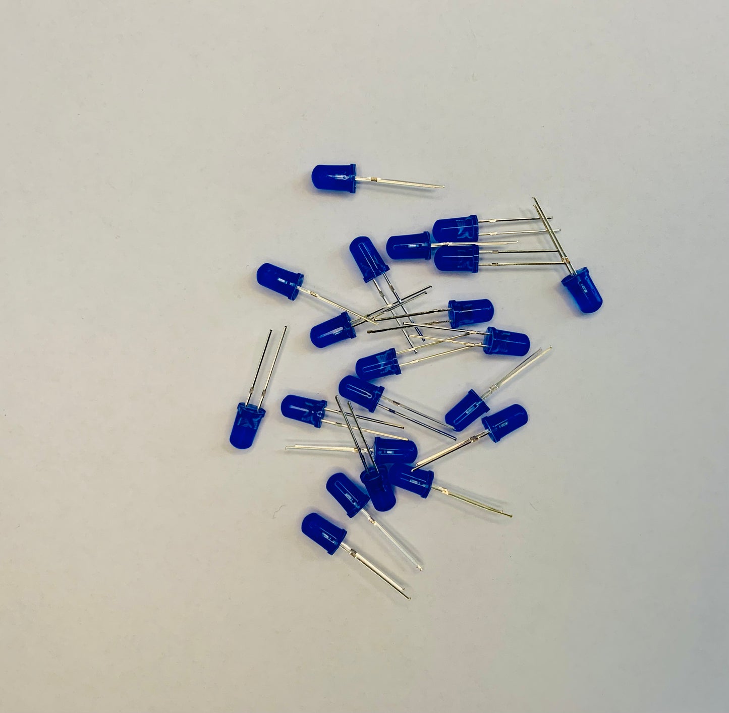 Blue diffused 5mm LED 25 pcs