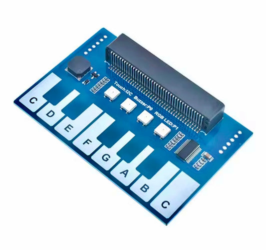micro:bit Expansion Board Mini Piano Music Expansion Board Fun Colorful RGB Lights/Buzzer/Keypad I2C Interface Communication