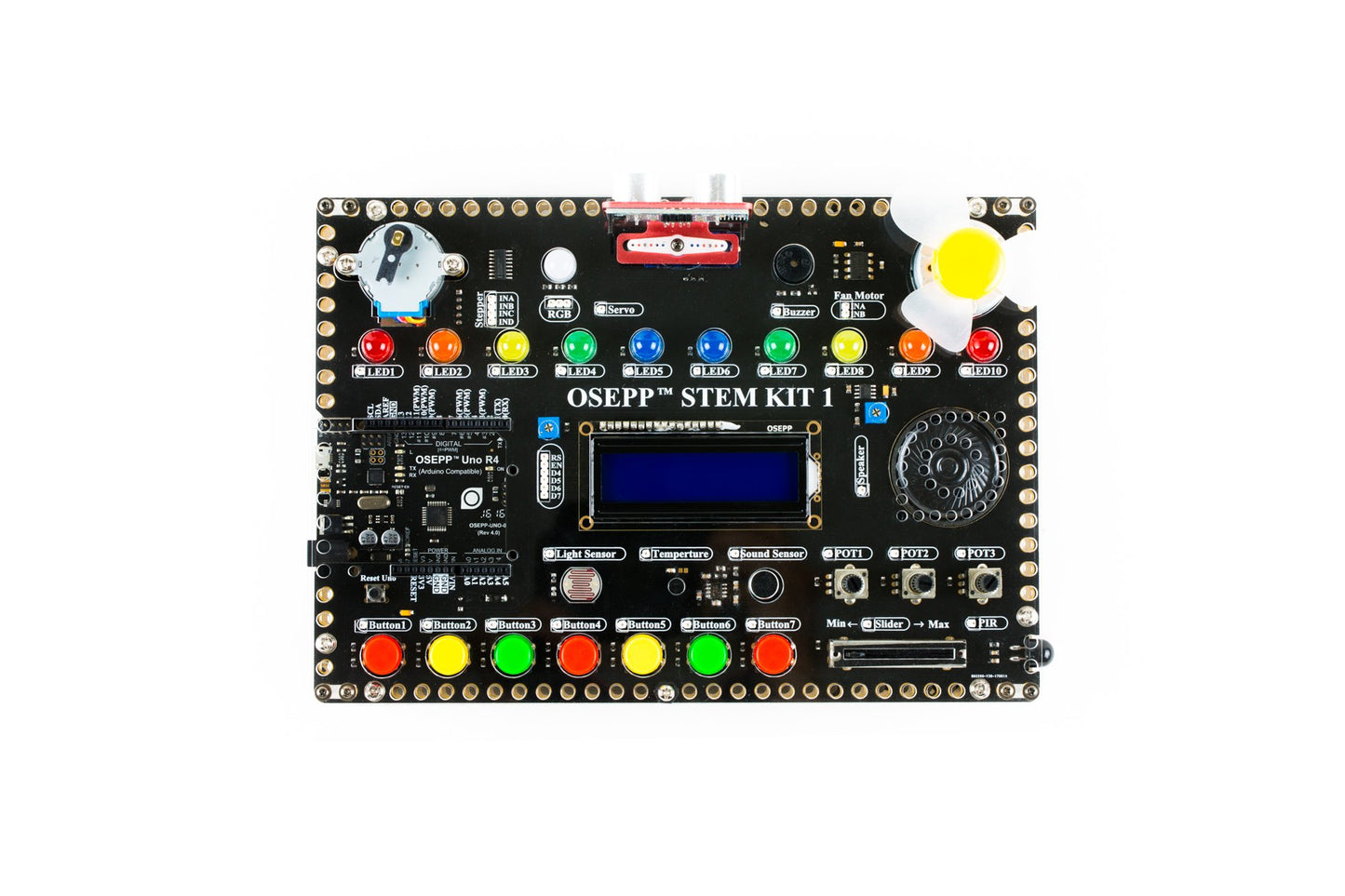 OSEPP - STEM Kit with Printed Tutorial Booklet - No Prior Knowledge Needed for Kids Adults or Teens - Ages 10+ - Ultimate Tool for Learning Code - Works with Arduino – UNO R4 Included