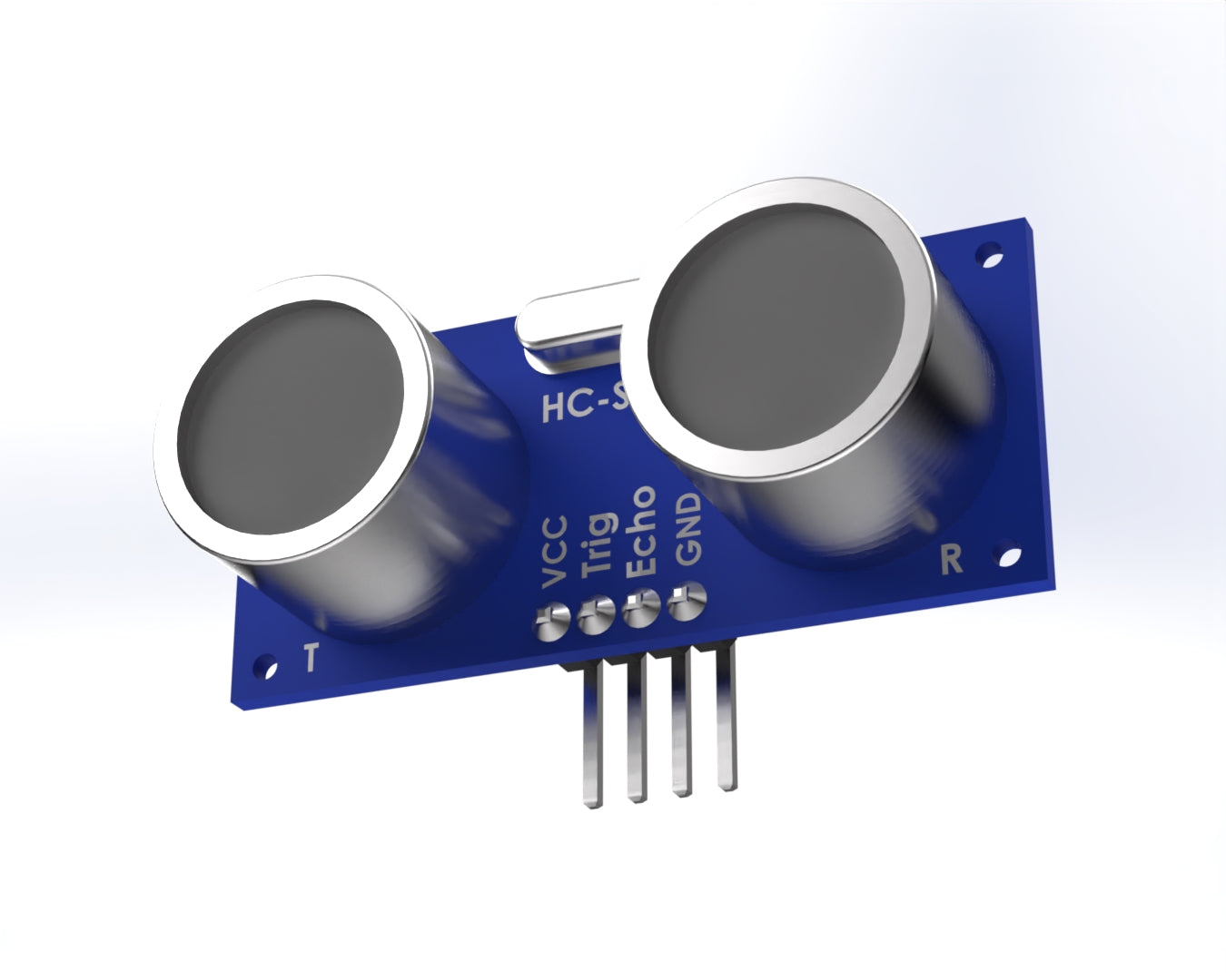 2 PCS HC SR04 Ultrasonic Module 3 5.5V Distance Measuring Range Sensor for Microcontrollers with Free Digital Bracket Holder File Template