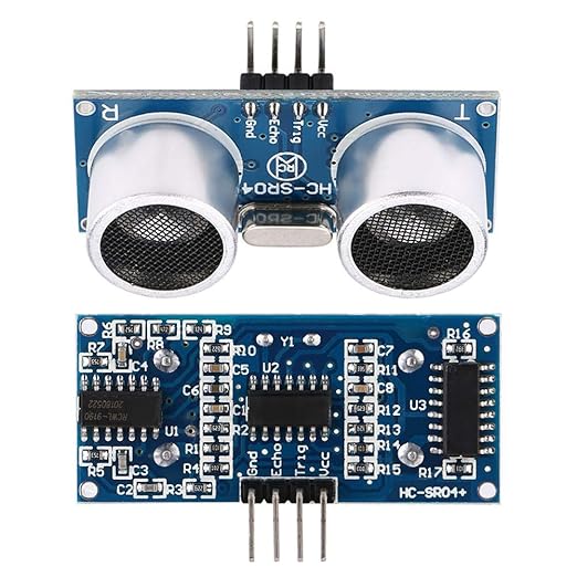 2 PCS HC SR04 Ultrasonic Module 3 5.5V Distance Measuring Range Sensor for Microcontrollers with Free Digital Bracket Holder File Template