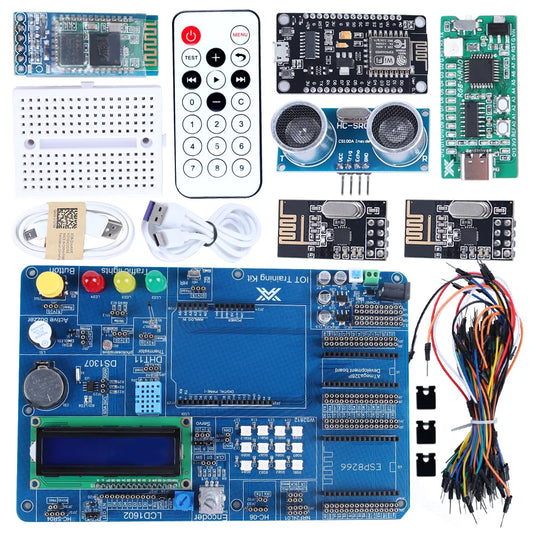 Starter IoT Kit for Arduino Programming Learning Project, Full Version DIY Fun Multifunction Educational Circuit Board Component