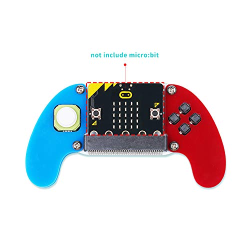 ELECFREAKS microbit Game Joystick Wireless Control Handle by Micro:bit STEAM Education DIY Graphical Programming Controller(Without Micro:bit)