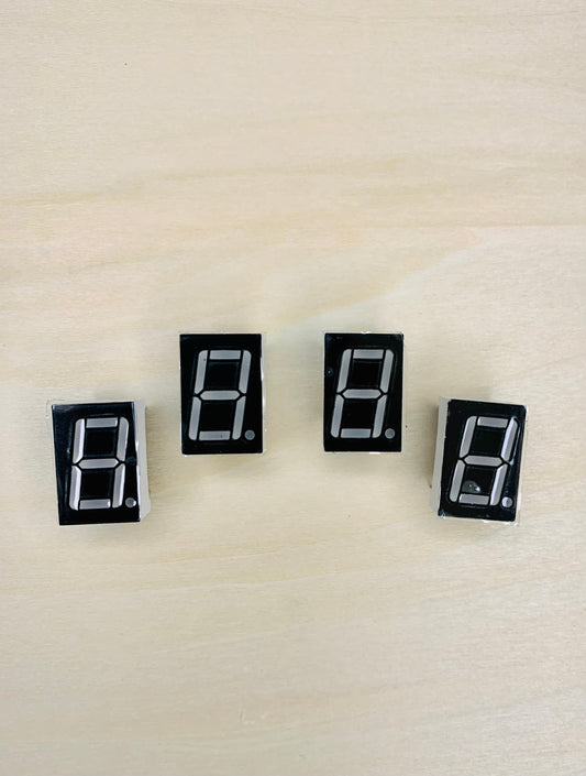 Common Anode Positive 7 Segment Display (Red - 4 pcs) 0.56”