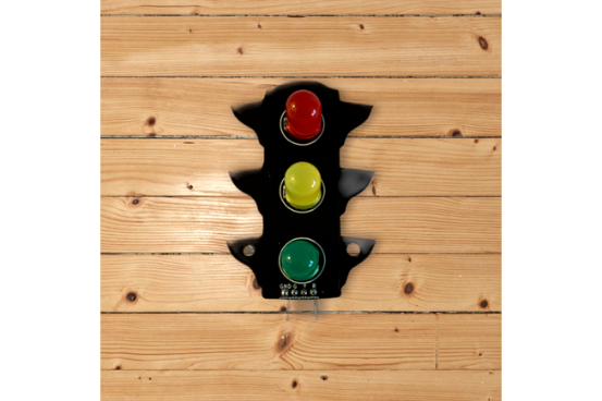 Traffic Light Module by Bits4Bots 10mm LED Red, yellow, and green