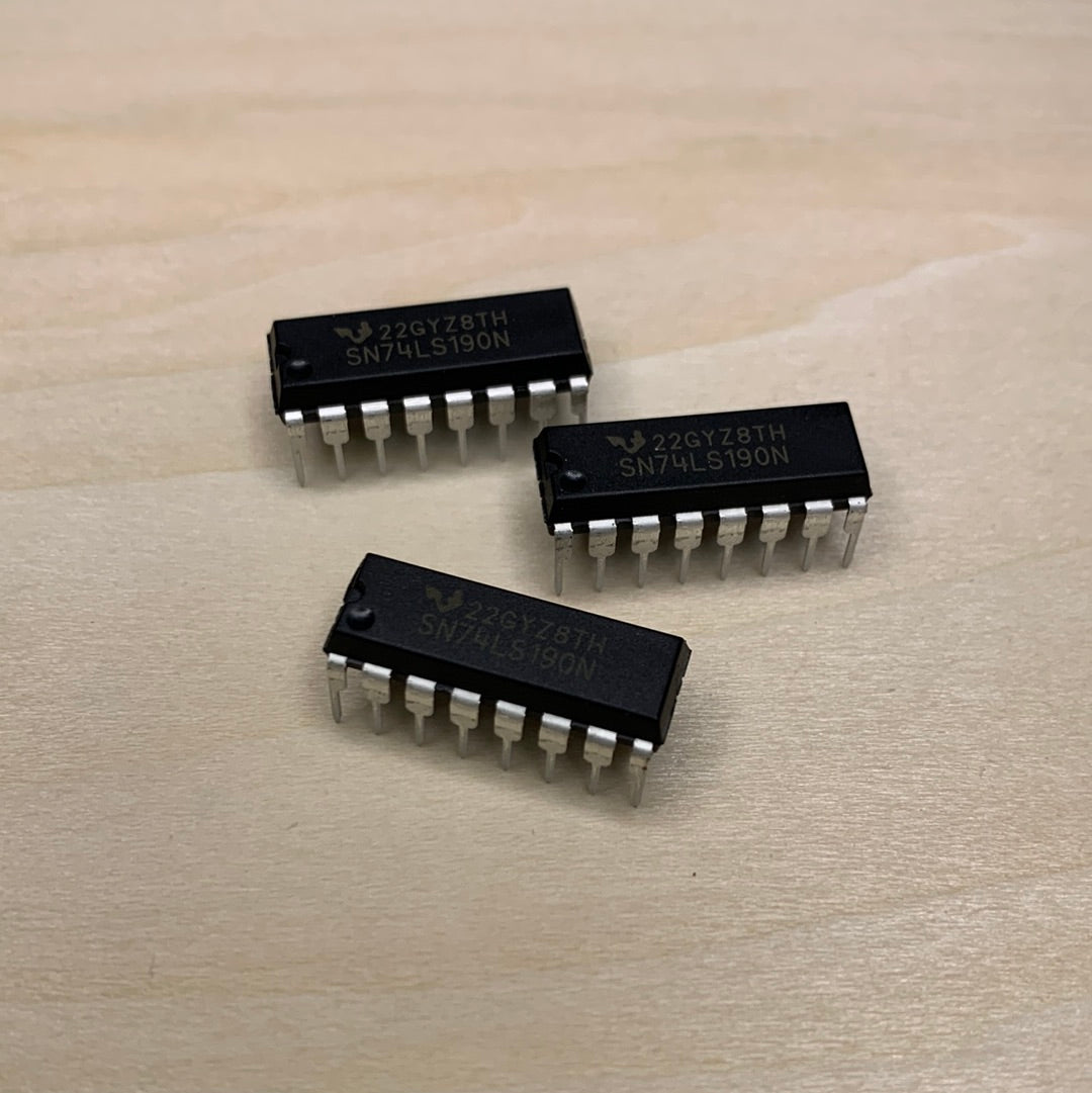 74LS190 IC TTL Counter 16-Pin Dip Counter Up/Down Decade (3 pcs)